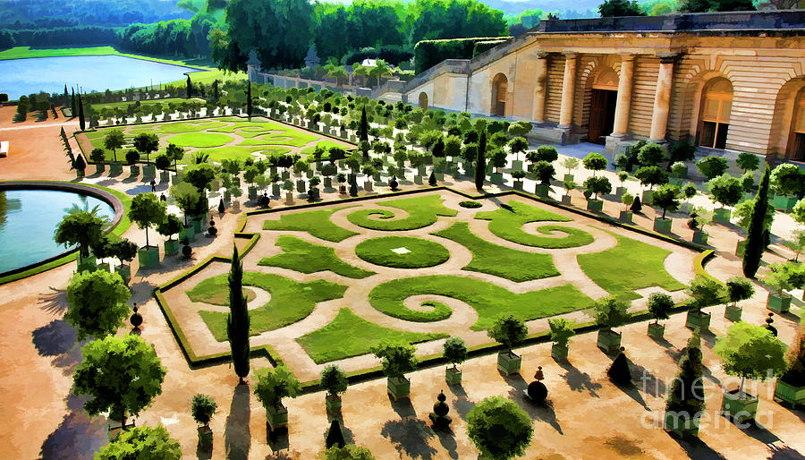 Gardens Louis XIII Versailles  Photograph by Chuck Kuhn