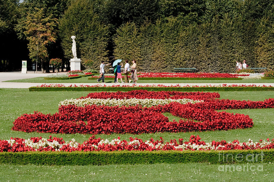 Gardens of the Schloss  Schonbrunn  Vienna Austria Photograph by Thomas Marchessault