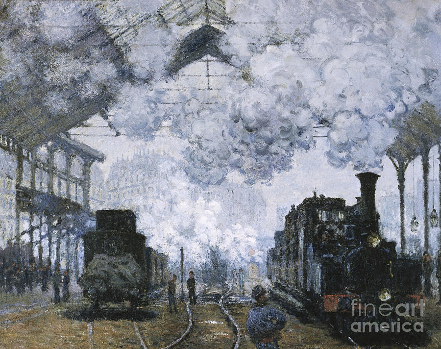 Gare Saint-lazare Painting by Celestial Images