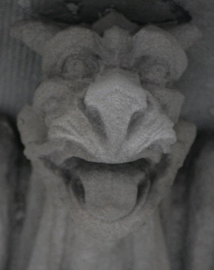 Gargoyle with Lion Face Photograph by Christopher J Kirby