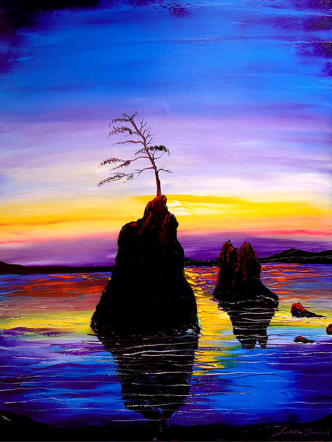 Garibaldi Beach At Sunset #6 Painting by James Dunbar