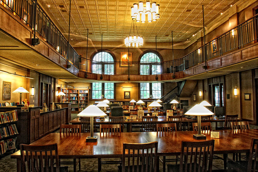 Garland Library Interior Photograph by Earl Carter