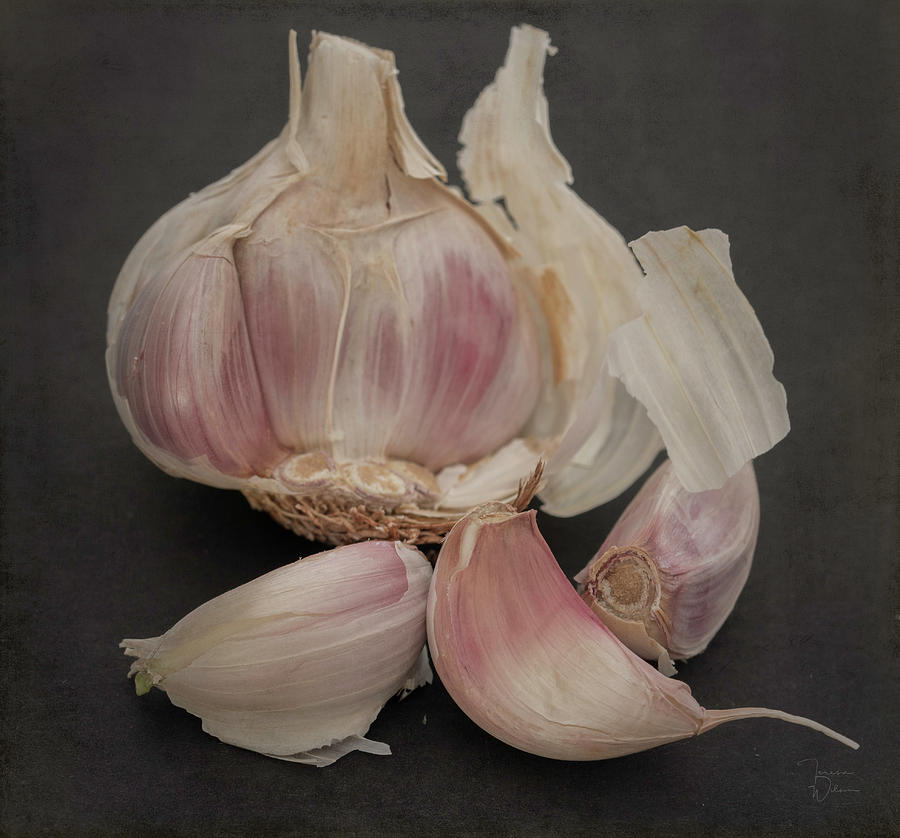 Garlic-7640 Photograph by Teresa Wilson
