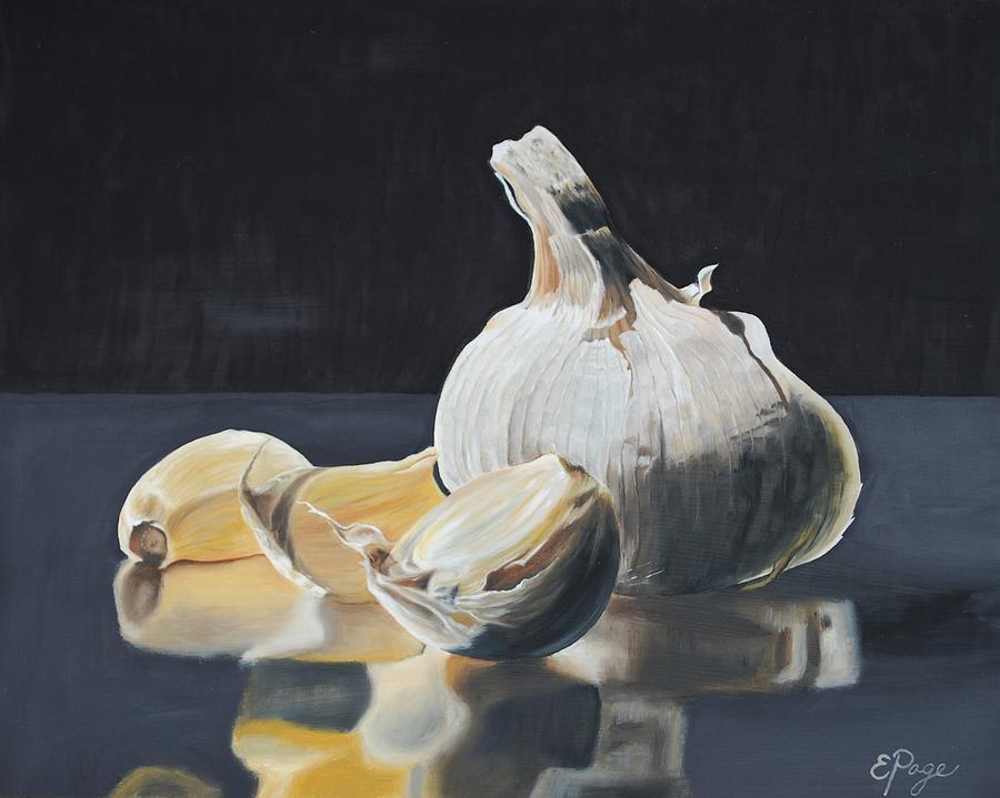 Garlic I Painting by Emily Page