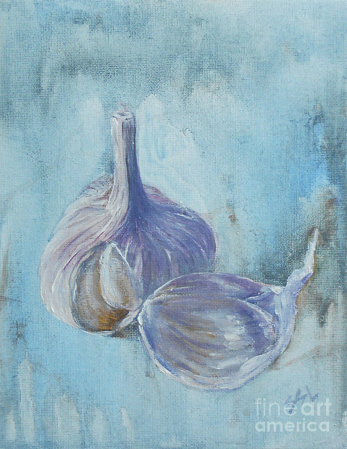 Garlic Painting by Jane See
