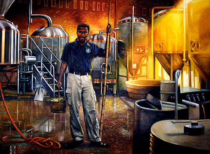Beer Painting - Garrett by Gregg Hinlicky