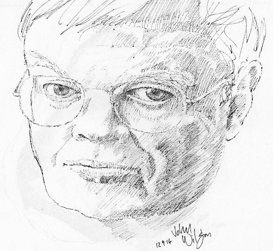 Garrison Keillor Drawing by John Wilson - Pixels