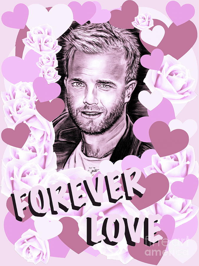 Gary Barlow Forever Love In Pink Mixed Media