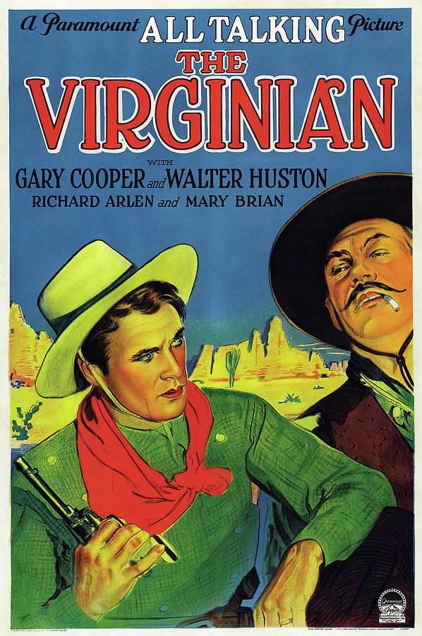 Gary Cooper in The Virginian 1929 Drawing by Mountain Dreams - Fine Art ...