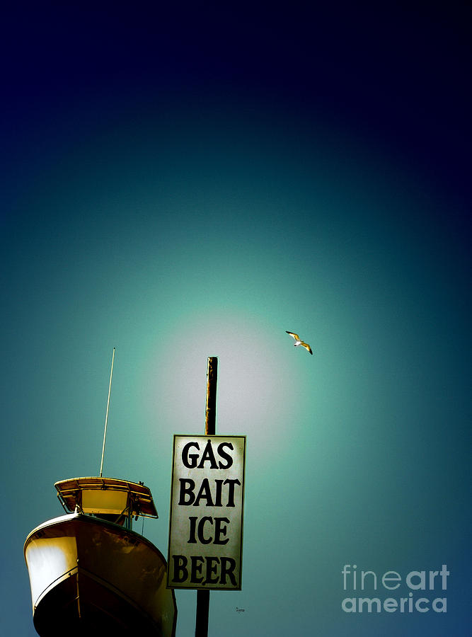 Beer Photograph - Gas Bait Ice Beer by Steven Digman