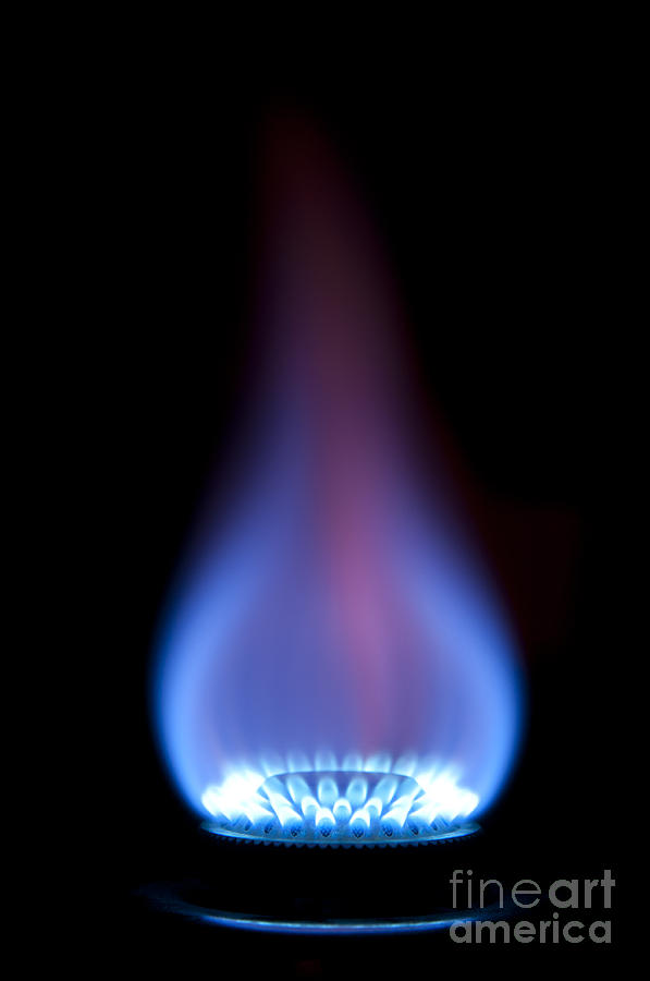 Gas Photograph - Gas Flame by Andy Smy