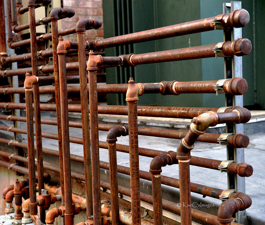 Gas Pipes and Fittings Photograph by Kae Cheatham