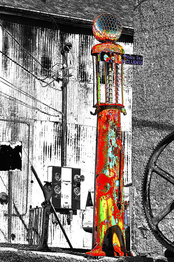 Gas Pump Pop Art Photograph by Phyllis Denton