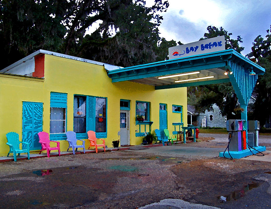Gas Station with Style Painting by Michael Thomas