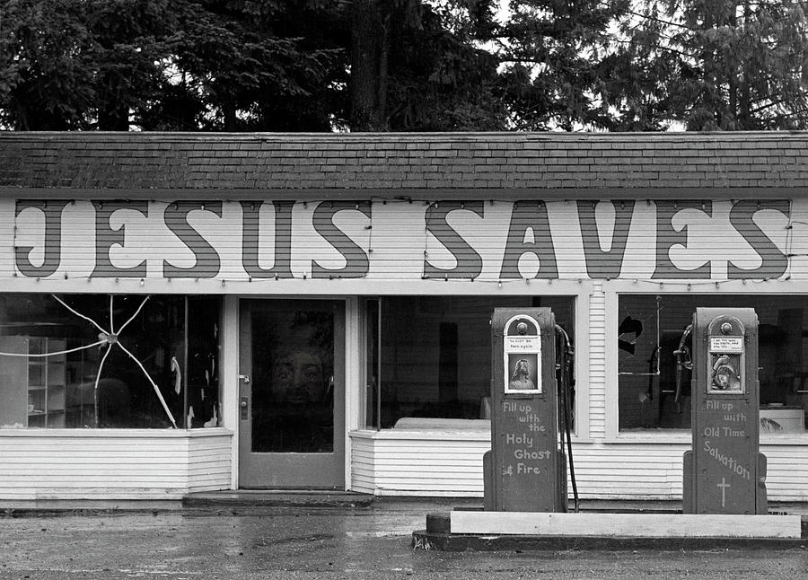 Gas up for Jesus Photograph by Susan Crowell