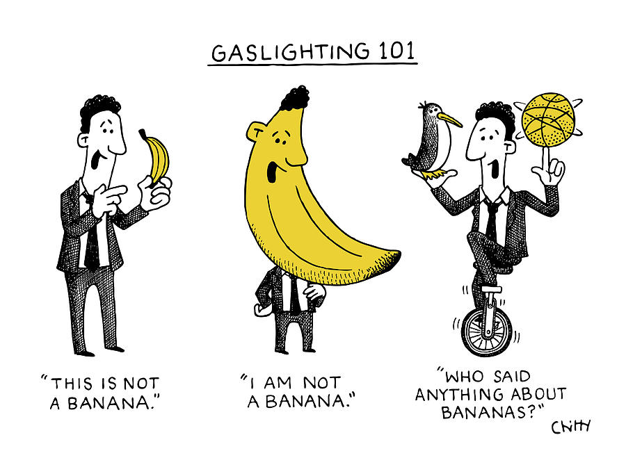 Gaslighting 101 Drawing by Tom Chitty