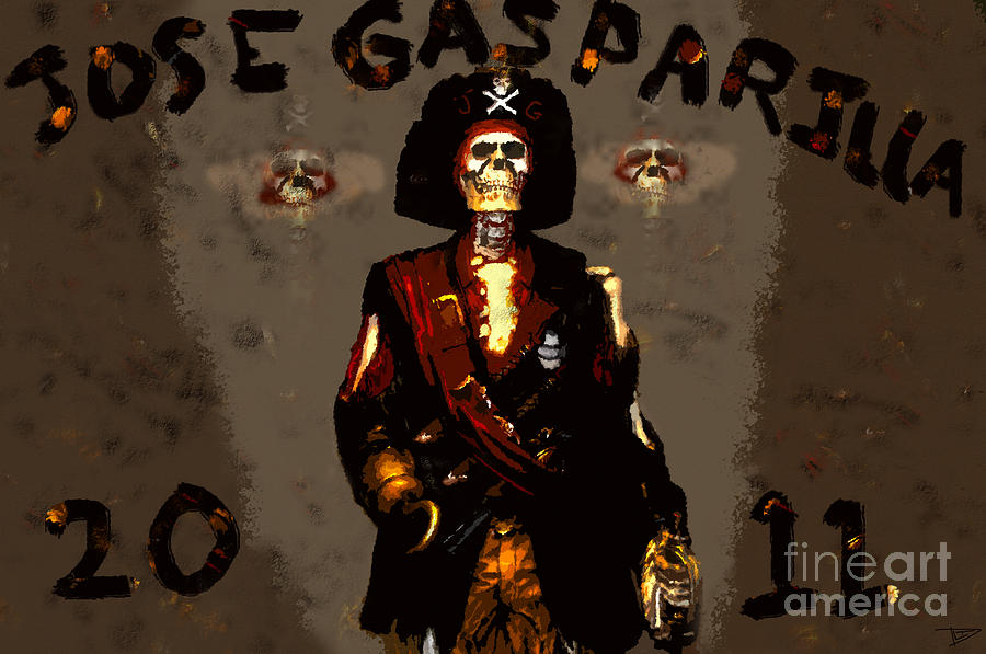 Pirates Of The Caribbean Painting - Gasparilla 2011 by David Lee Thompson