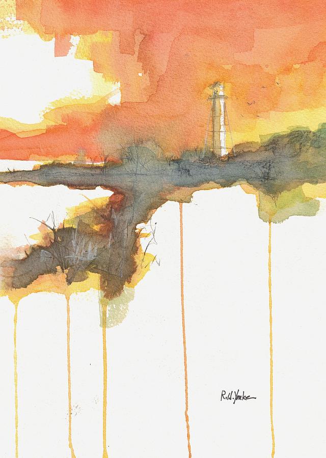 Lighthouse Painting - Gasparilla Coast Guard Light II by Robert Yonke