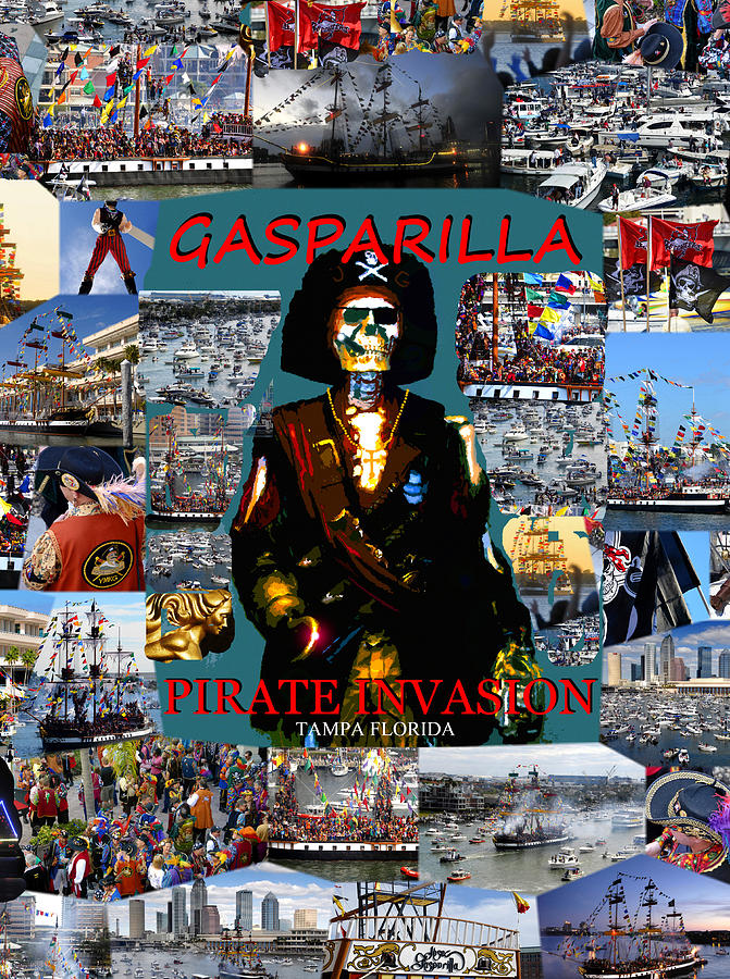 Gasparilla Invasion work A Photograph by David Lee Thompson