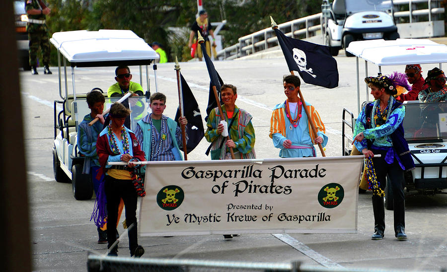 Gasparilla Parade Banner Photograph by David Lee Thompson