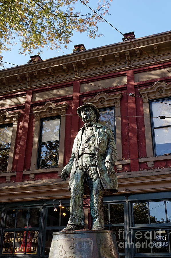 Gassy Jack Statue Vancouver Photograph by John  Mitchell