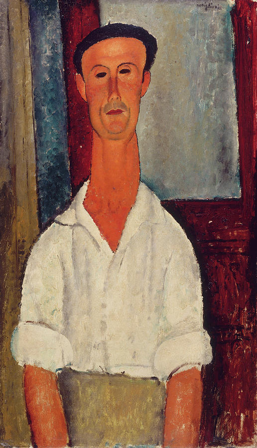 Gaston Painting - Gaston Modot by Amedeo Modigliani Gaston Painting - Gaston Modot by Amedeo Modigliani