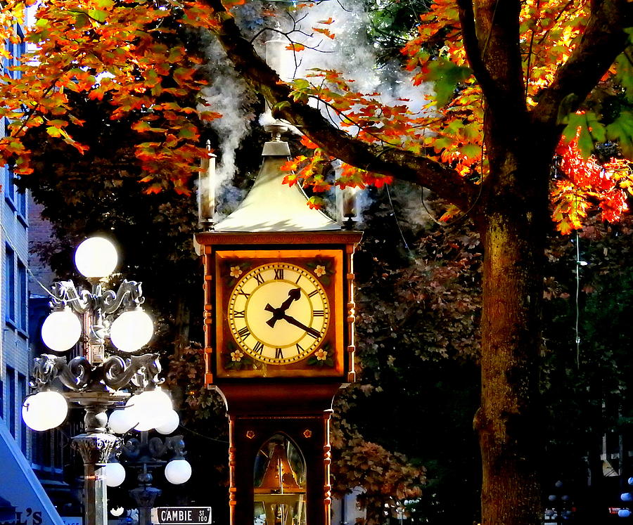 Gastown Steam Clock Photograph by Betty-Anne McDonald