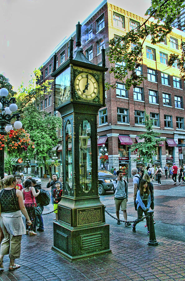  Gastown Steam Clock, Vancouver  Canada Photograph by Ola Allen