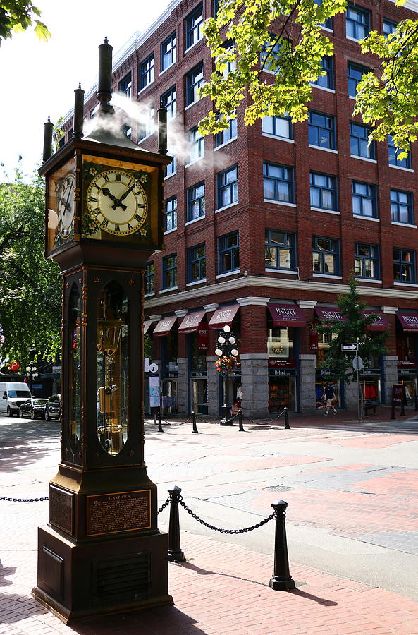 Gastown Steam Clock - Vancouver Photograph by Christiane Schulze Art And Photography
