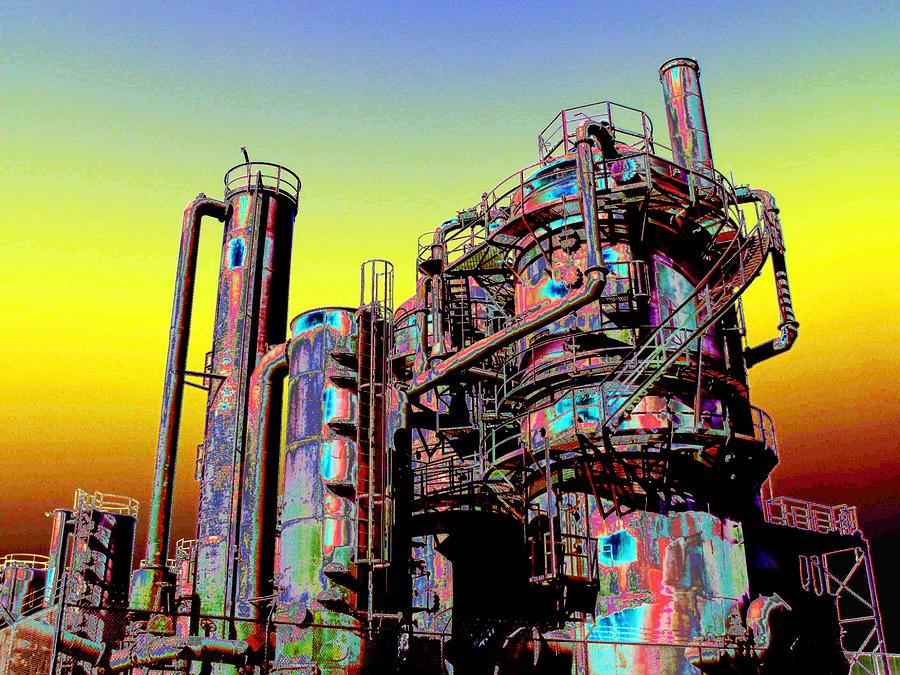 Gasworks Park 1 Digital Art by Tim Allen