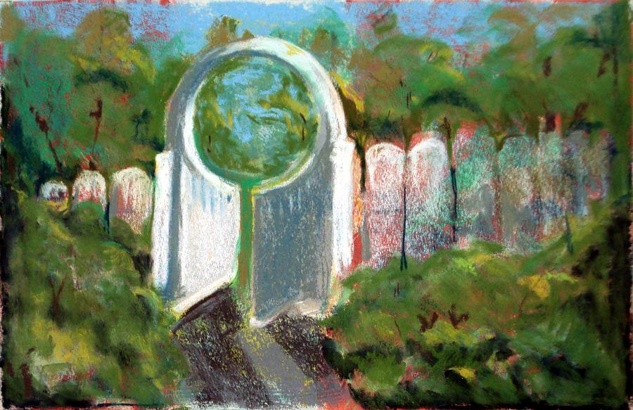Spring Painting - Gate One by Viv Newing