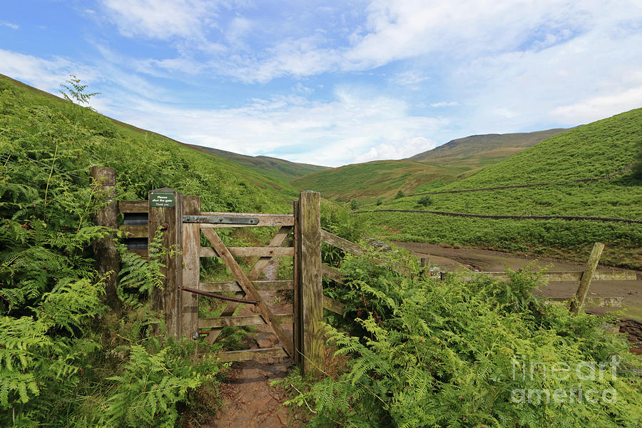 Gate to Kinder Scout Photograph by Julia Gavin