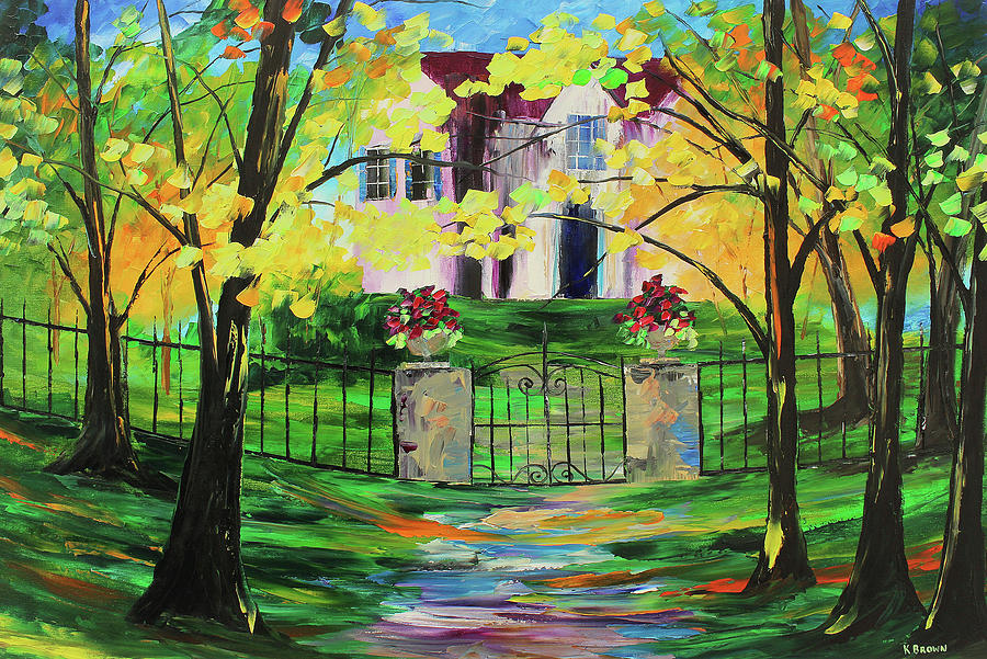 Gated House Painting by Kevin Brown