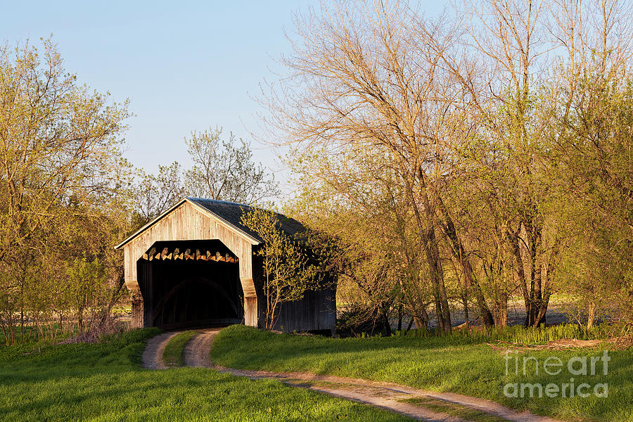 Gates Farm Covered Bridge Spring Photograph