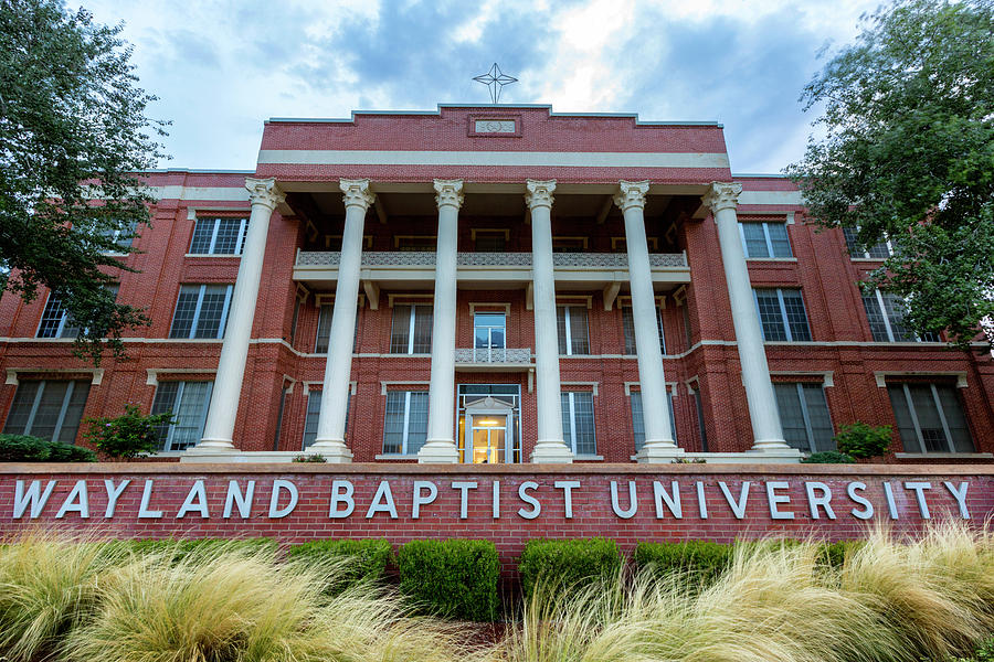 Gates Hall - Wayland Baptist University Photograph by Stephen Stookey