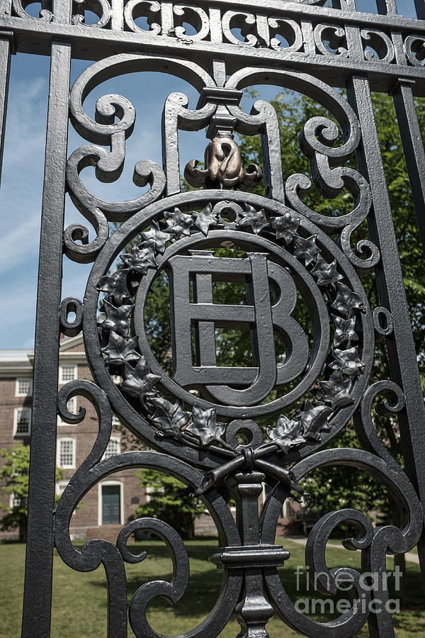 Landmark Photograph - Gates of Brown University Providence Rhode Island by Edward Fielding