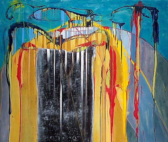 Abstract Painting - Gateway by David Kwasny