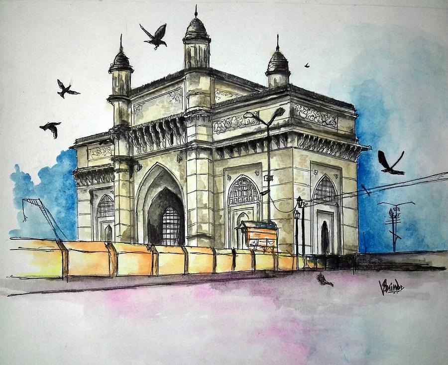 Buy Gateway of India Mumbai Artwork at Lowest Price By prasanta maiti