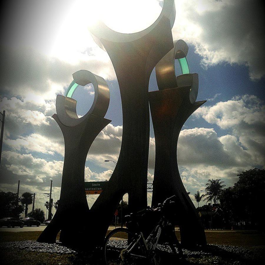 Clouds Photograph - Gateway To Downtown West Palm by Rg Field