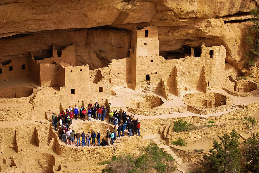 Native American Photograph - Gathering Around Mesa Verde - Colorado by Gregory Ballos