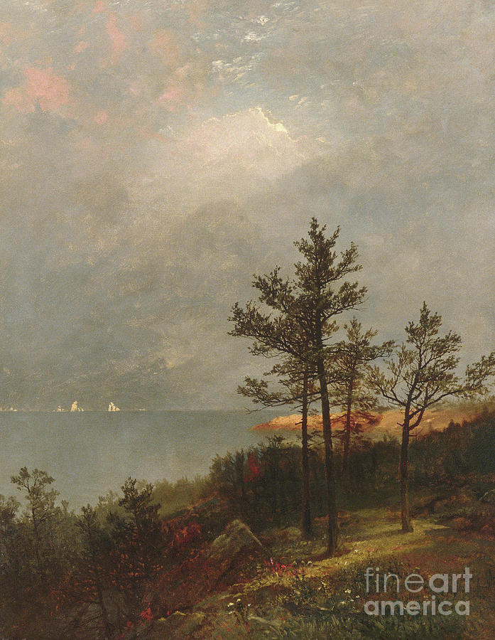 Gathering Storm on Long Island Sound, 1872 Painting by John Frederick Kensett