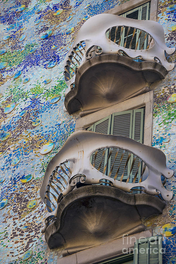 Architecture Photograph - Gaudi Balcony by Svetlana Sewell