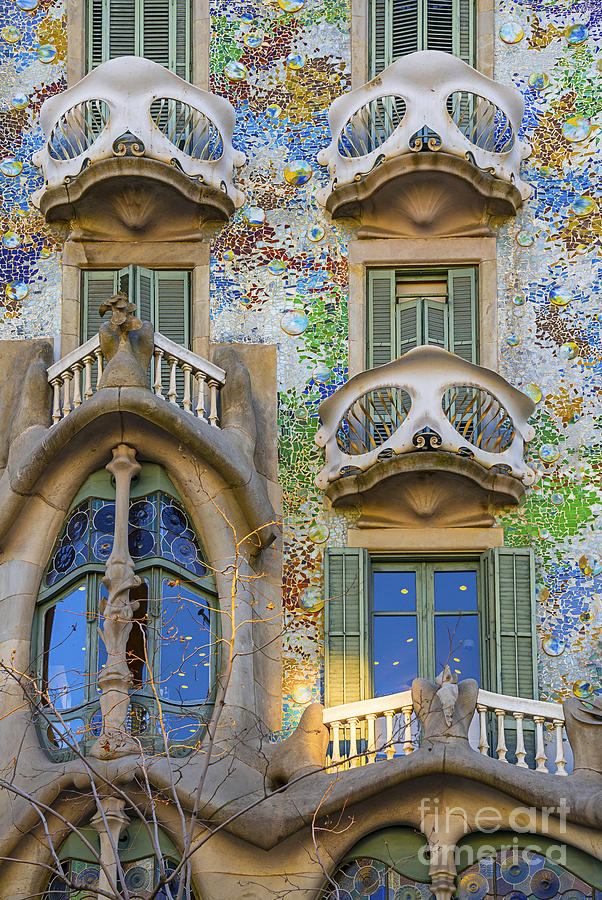 Architecture Photograph - Gaudi close up by Svetlana Sewell
