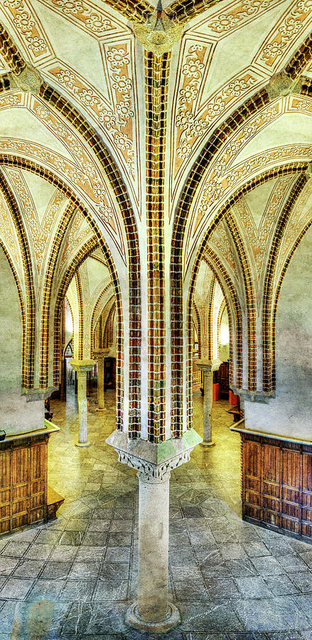 Gaudi - Episcopal Palace Colonnade - Vintage Photograph by Weston Westmoreland