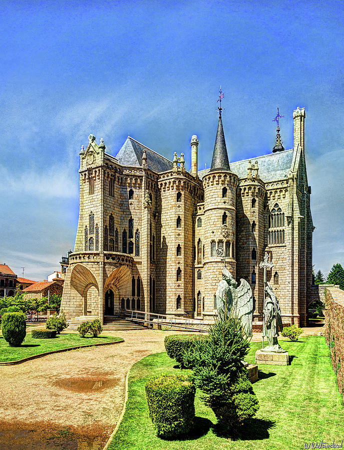 Gaudi - Episcopal Palace of Astorga - Vintage Photograph by Weston Westmoreland