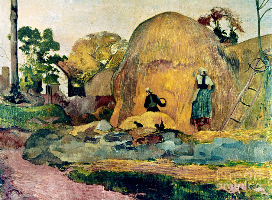 The Yellow Haystacks, 1889 Painting by Paul Gauguin The Yellow Haystacks, 1889 Painting by Paul Gauguin