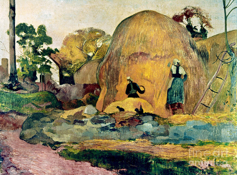 The Yellow Haystacks, 1889 Painting by Paul Gauguin