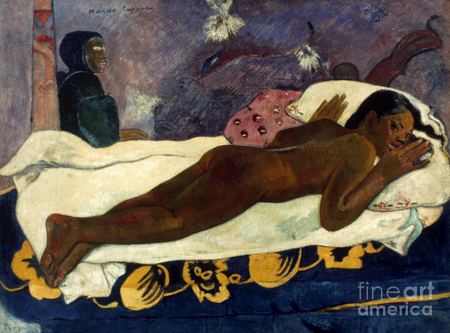 Gauguin: Manao Tupapau Photograph by Granger