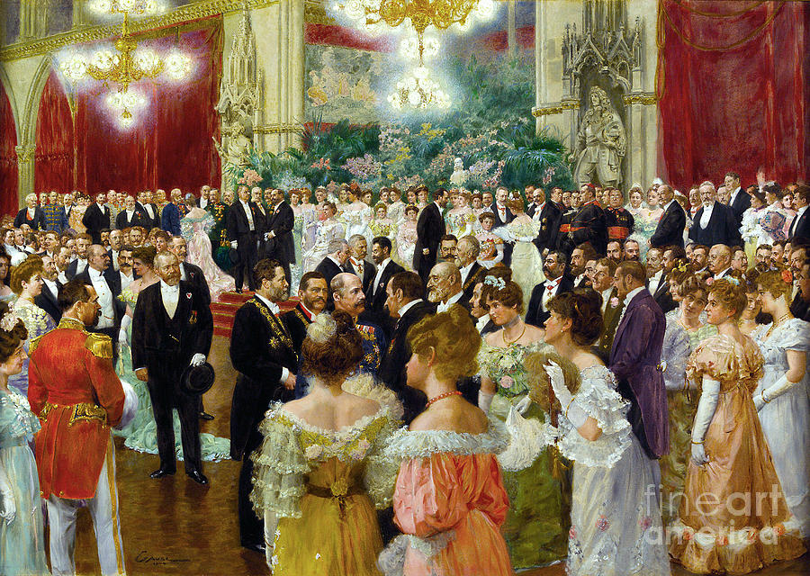 Gause, Vienna Ball, 1904 Painting by Granger