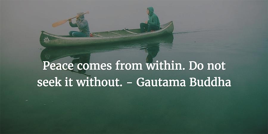 Inspirational Photograph - Gautama Buddha Quote by Matt Create